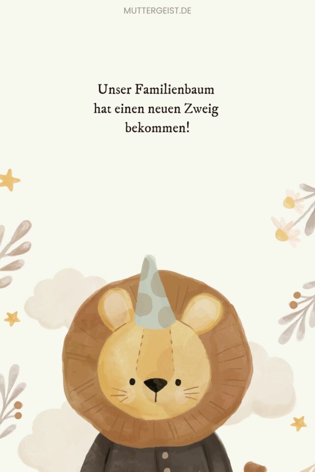 Süße Sprüche, die die Geburt eures Babys zu verkünden