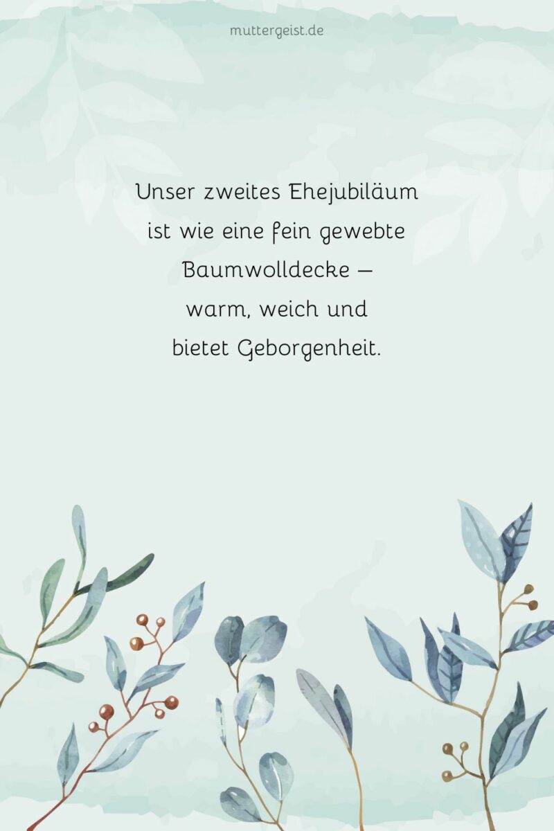 Sprüche zum zweiten Hochzeitstag, die jedes Herz erweichen