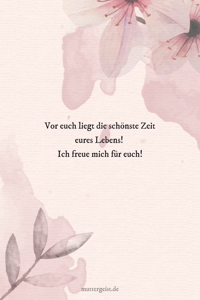 Kurze Hochzeitswünsche mit großem Effekt