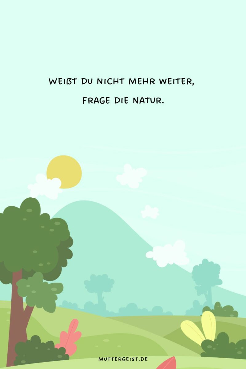 NaturSprüche, die Balsam für die Seele sind