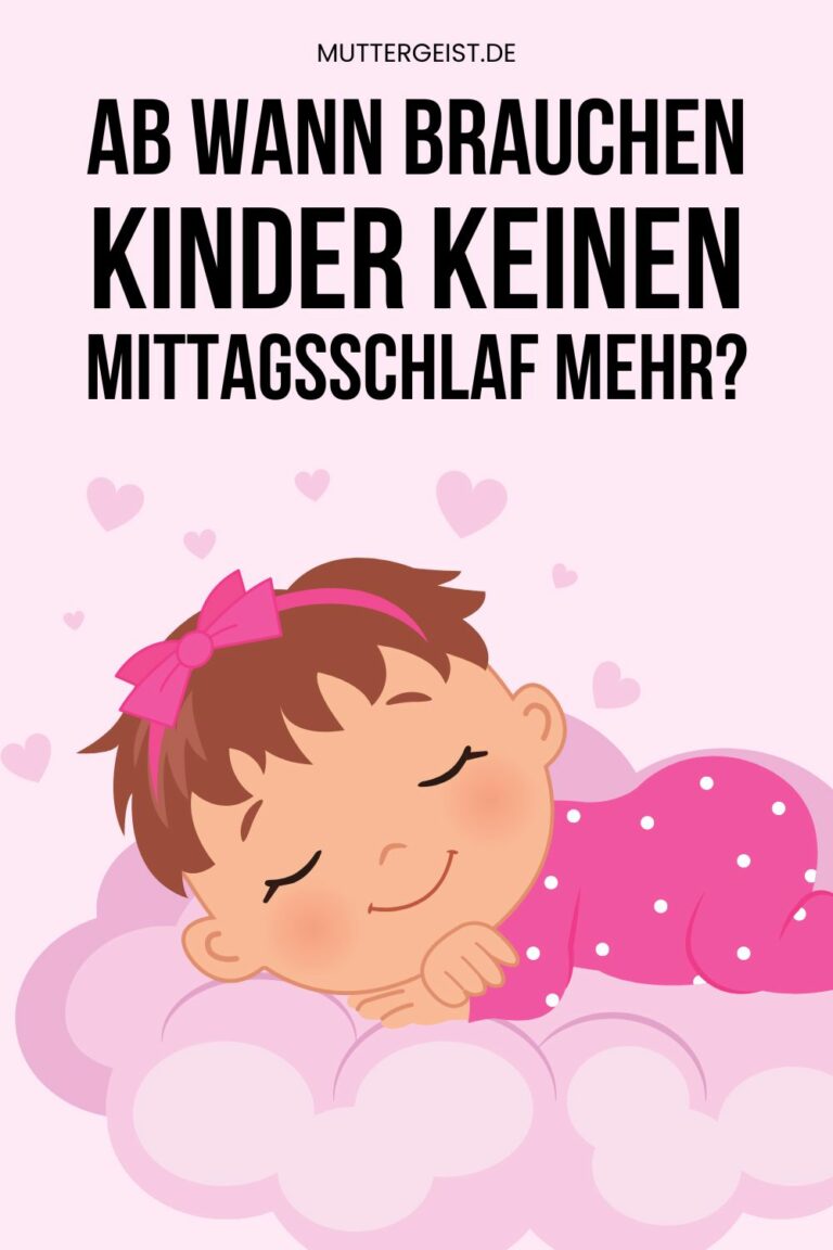 Ab wann brauchen Kinder keinen Mittagsschlaf mehr?