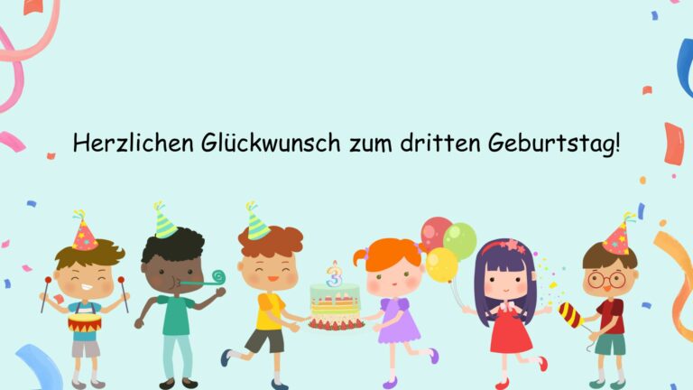 Dein Kind wird 3 Jahre alt