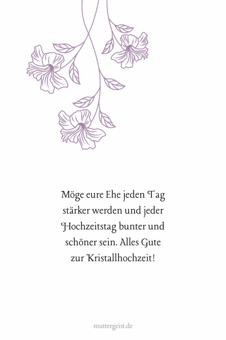 Kristallklare Sprüche zum 15. Hochzeitstag