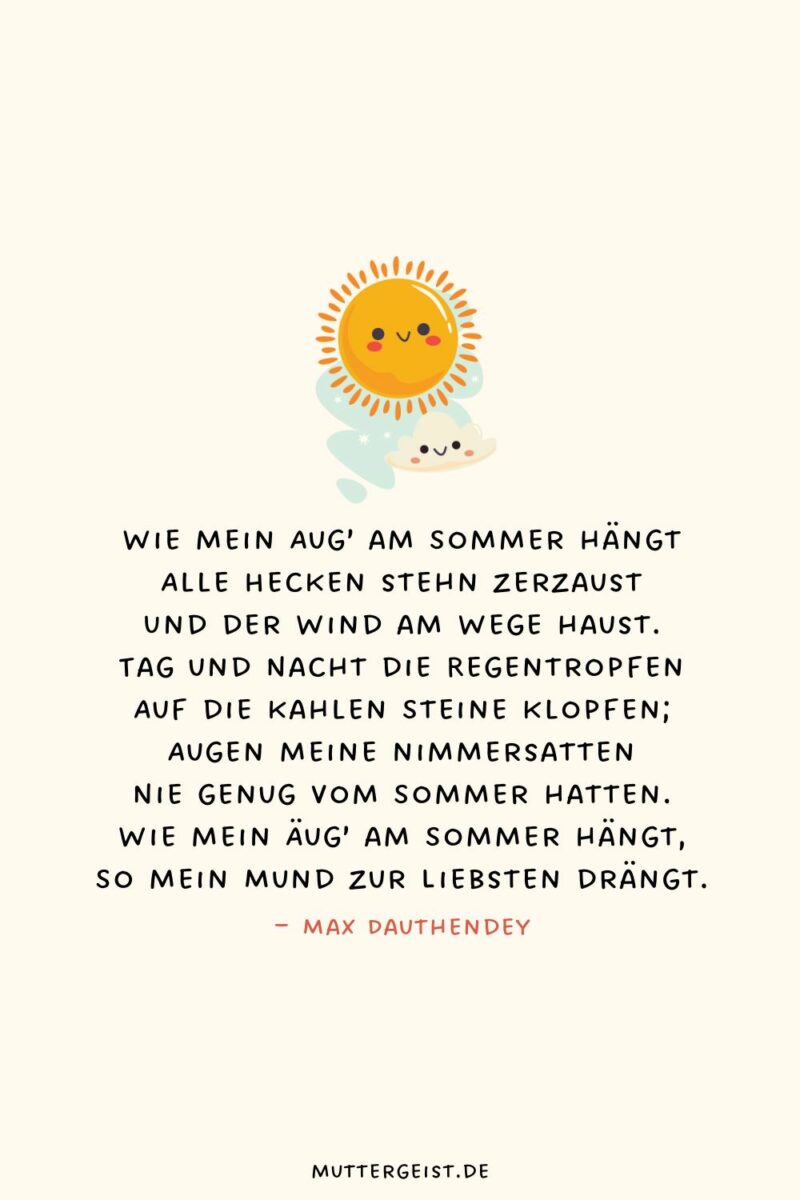 Sommergedichte für eine blühende Fantasie
