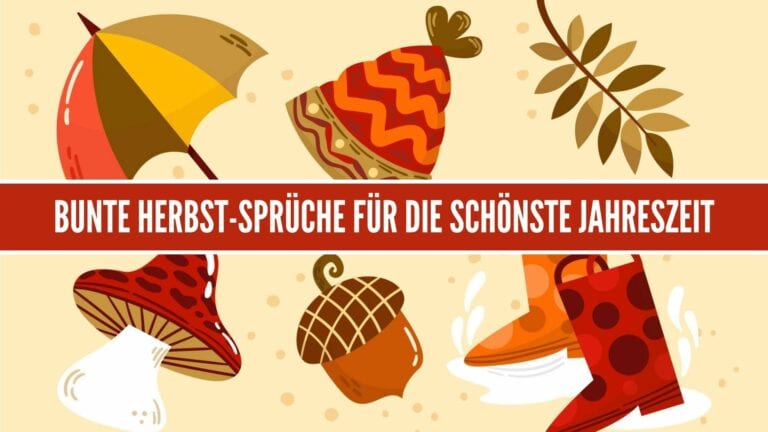 Bunte Herbst-Sprüche