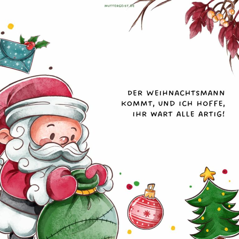 WeihnachtsmannSprüche für die liebste rote Nase
