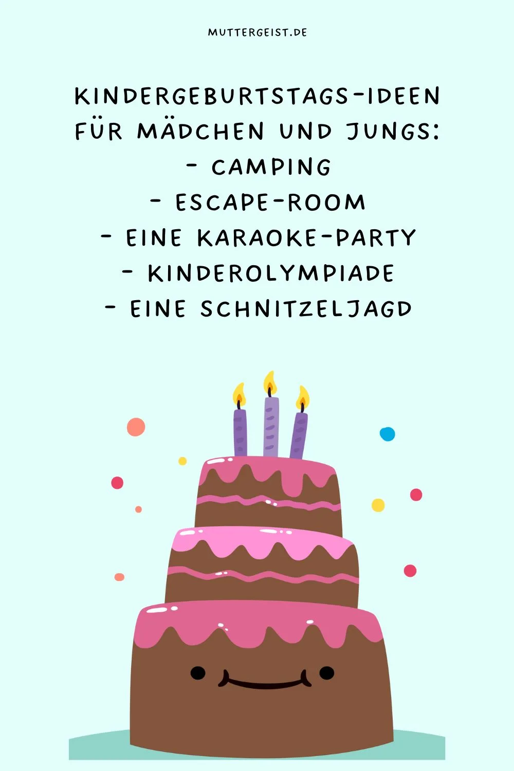Kindergeburtstags-Ideen für Mädchen und Jungs:- Camping- Escape-Room- Eine Karaoke-Party- Kinderolympiade- Eine Schnitzeljagd