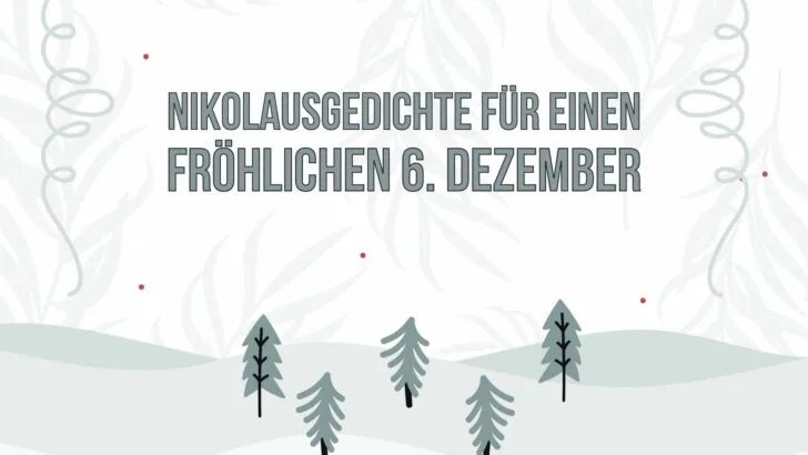 Nikolausgedichte für einen fröhlichen 6. Dezember
