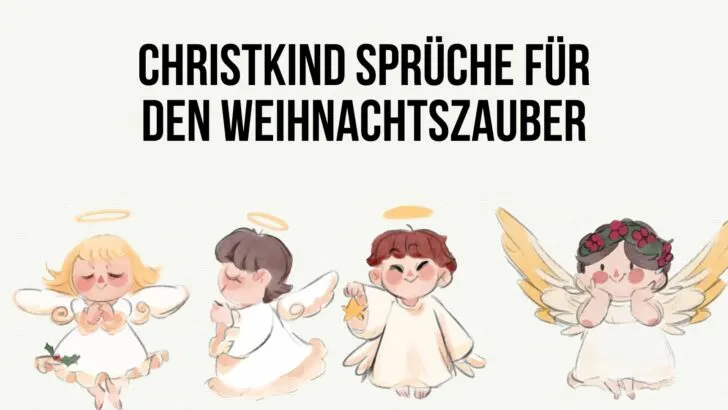 Christkind Sprüche für den Weihnachtszauber