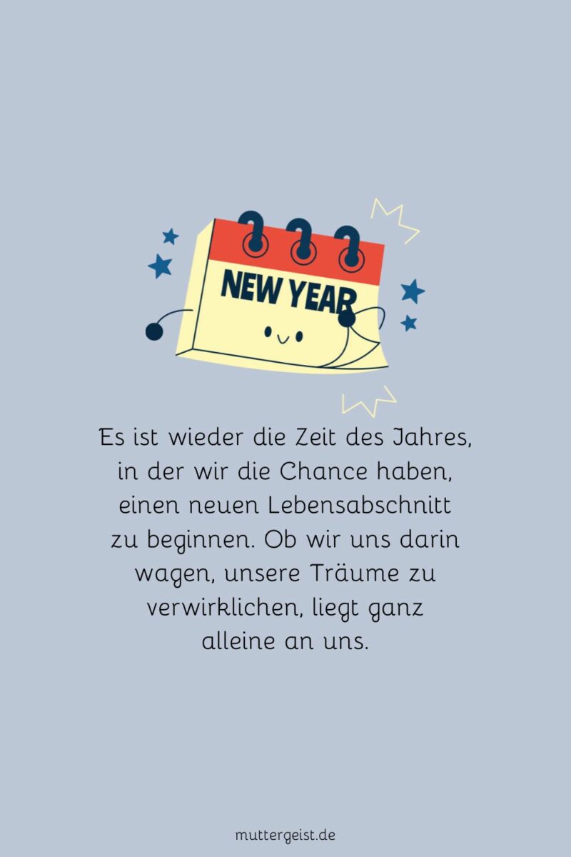 Inspirierende Gedanken zum neuen Jahr