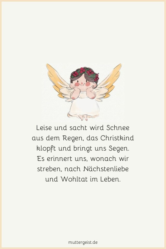 Christkind Sprüche für den Weihnachtszauber