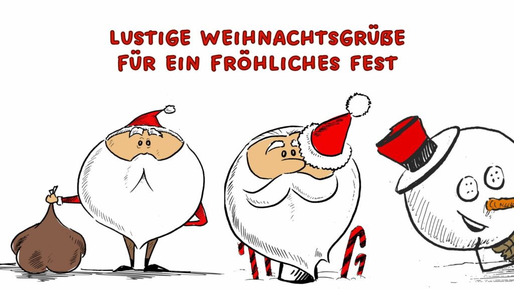 Lustige Weihnachtsgrüße für ein fröhliches Fest