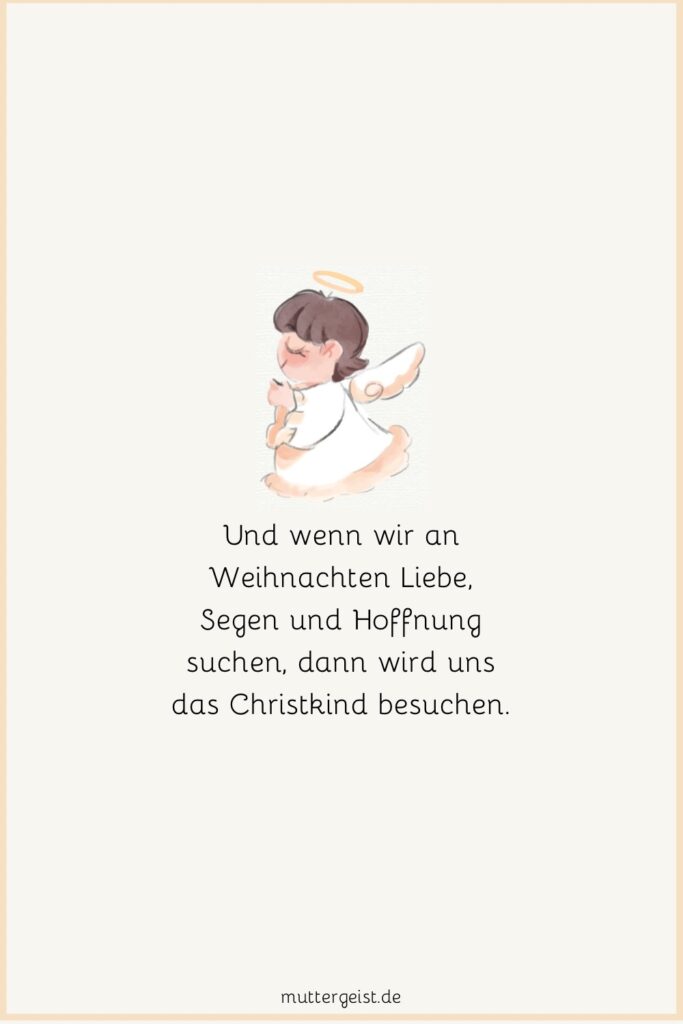 Christkind Sprüche für den Weihnachtszauber