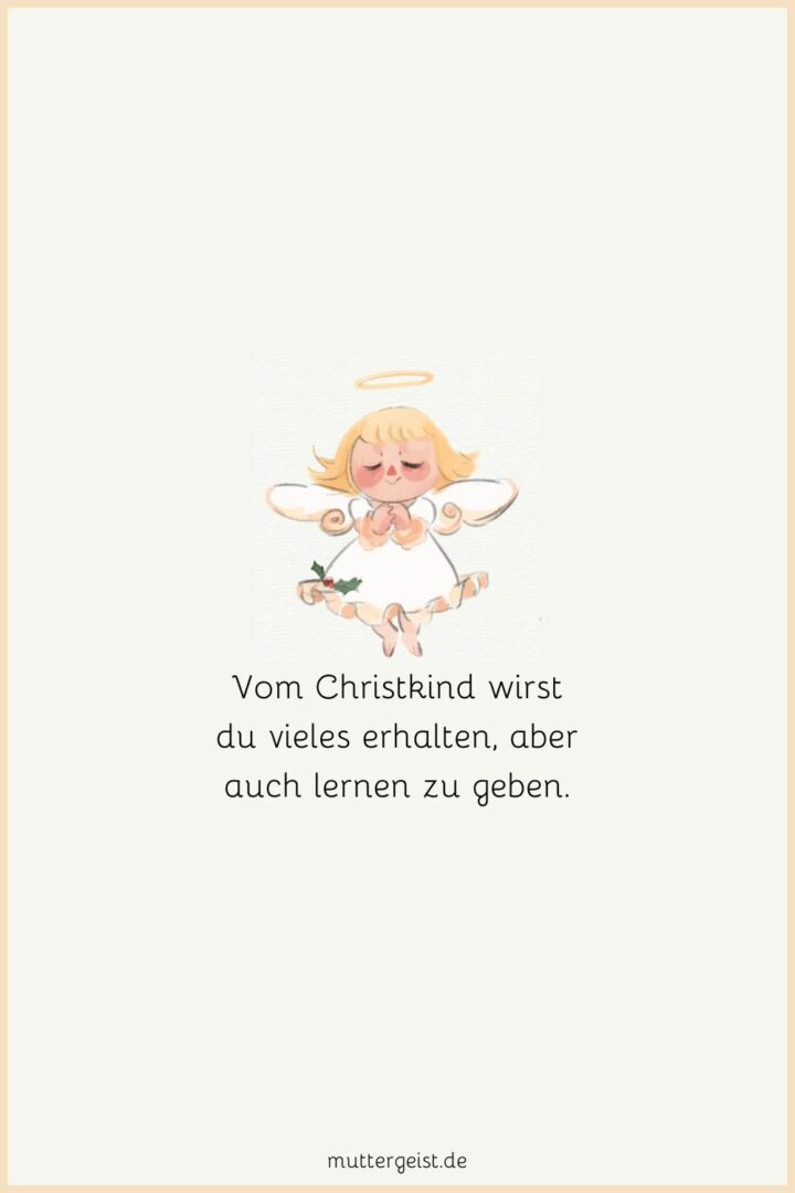 Christkind Sprüche für den Weihnachtszauber