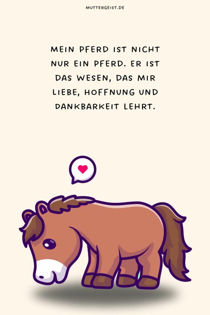 Pferdesprüche, die die Liebe zu Pferden besingen