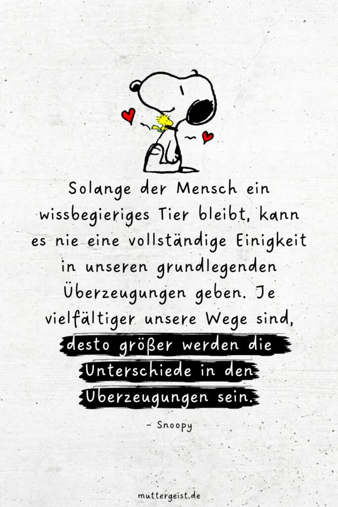 SnoopySprüche für das Leben, die Liebe und das Lachen