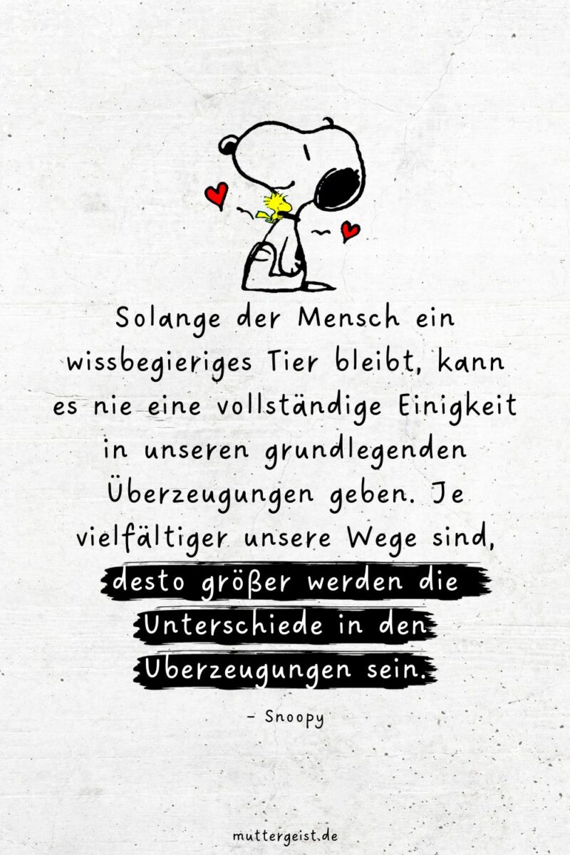 SnoopySprüche für das Leben, die Liebe und das Lachen