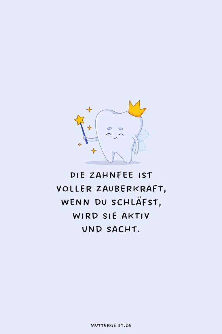 Zahnfee Sprüche für den Zahnfeezauber