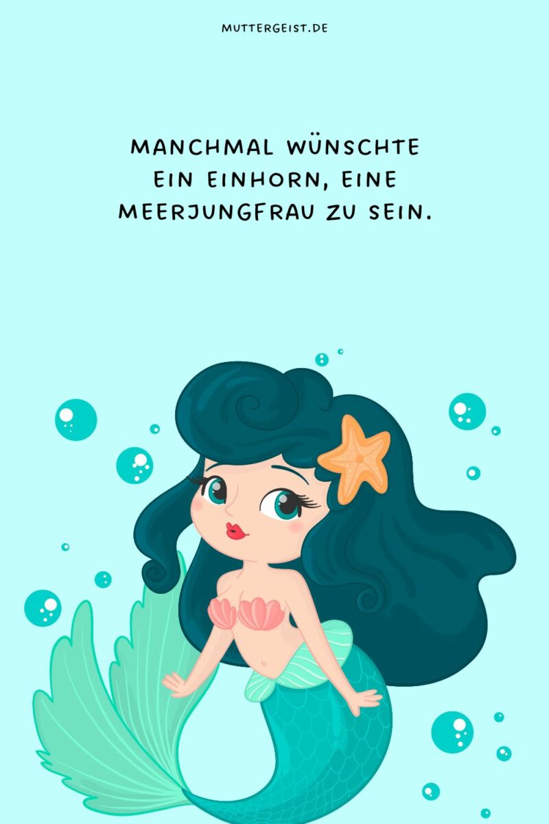 Meerjungfrau Sprüche aus der Meereswelt