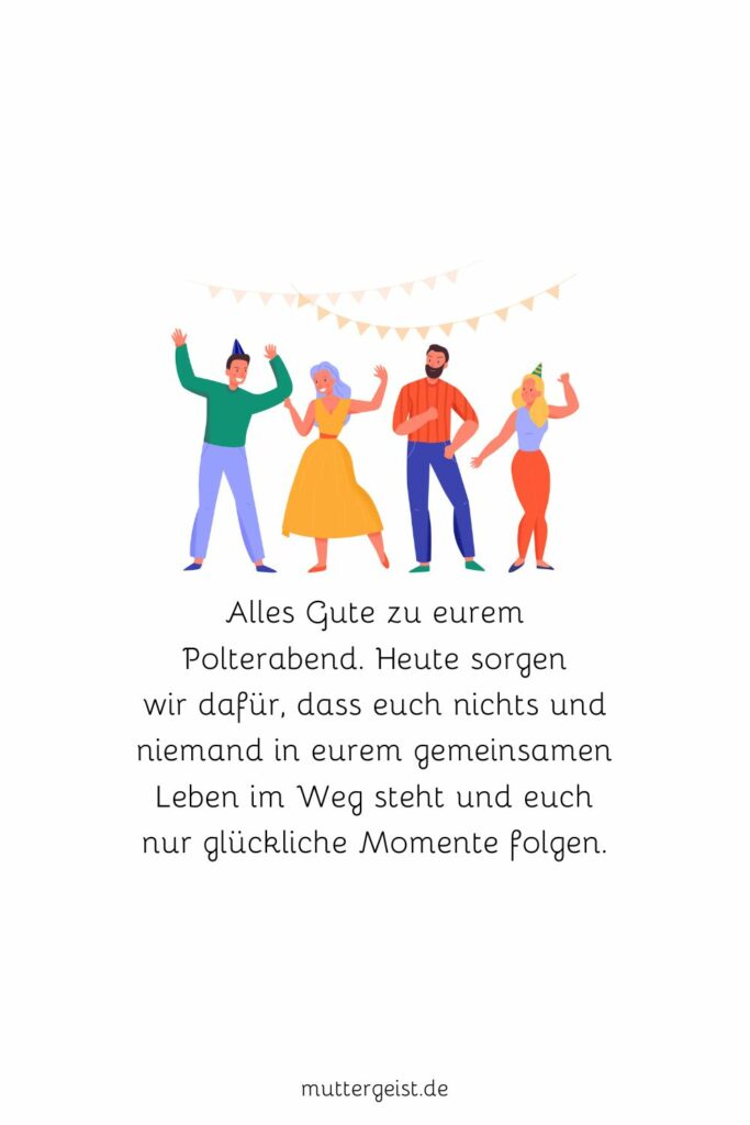 Polterabend Sprüche um es richtig krachen zu lassen