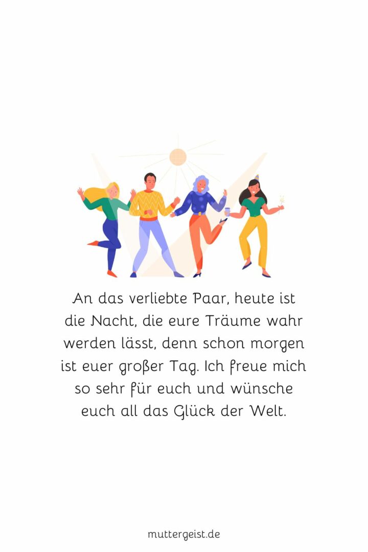 Polterabend Sprüche um es richtig krachen zu lassen