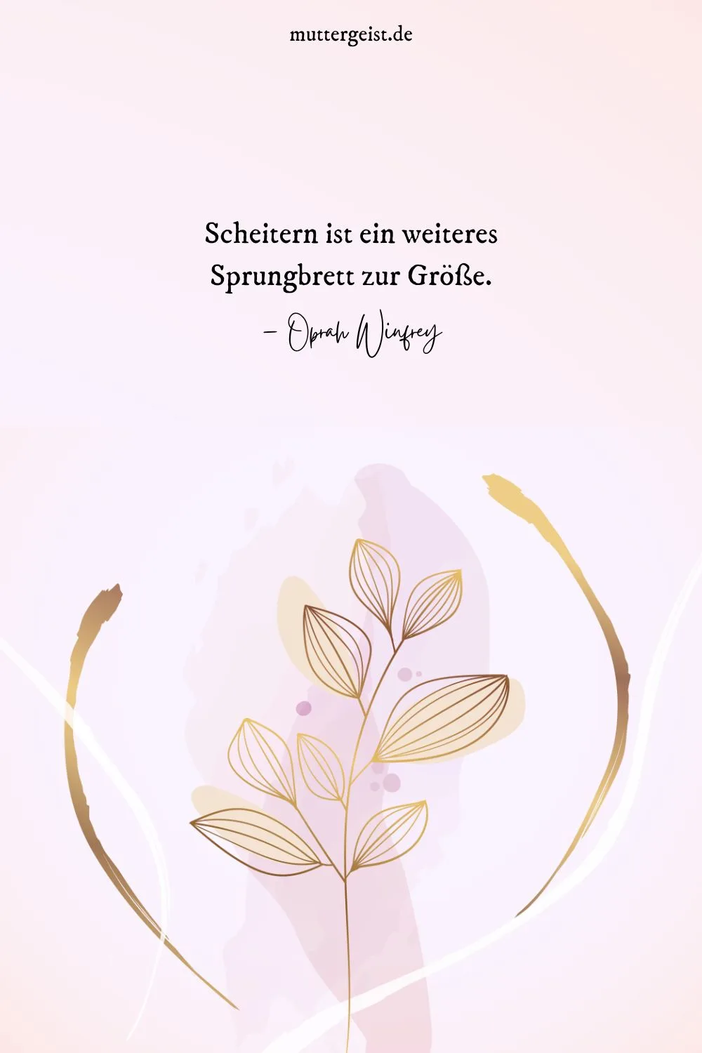 Scheitern ist ein weiteres Sprungbrett zur Größe.