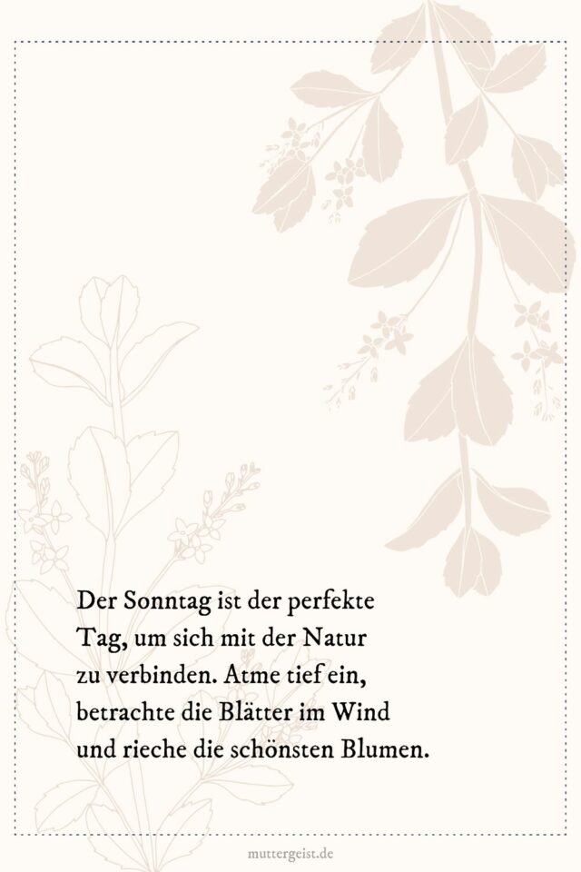 SonntagSprüche, die glücklich machen