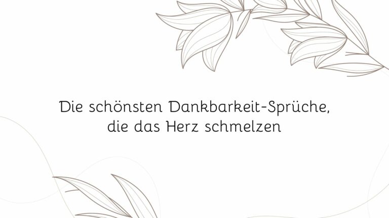 Dankbarkeit-Sprueche