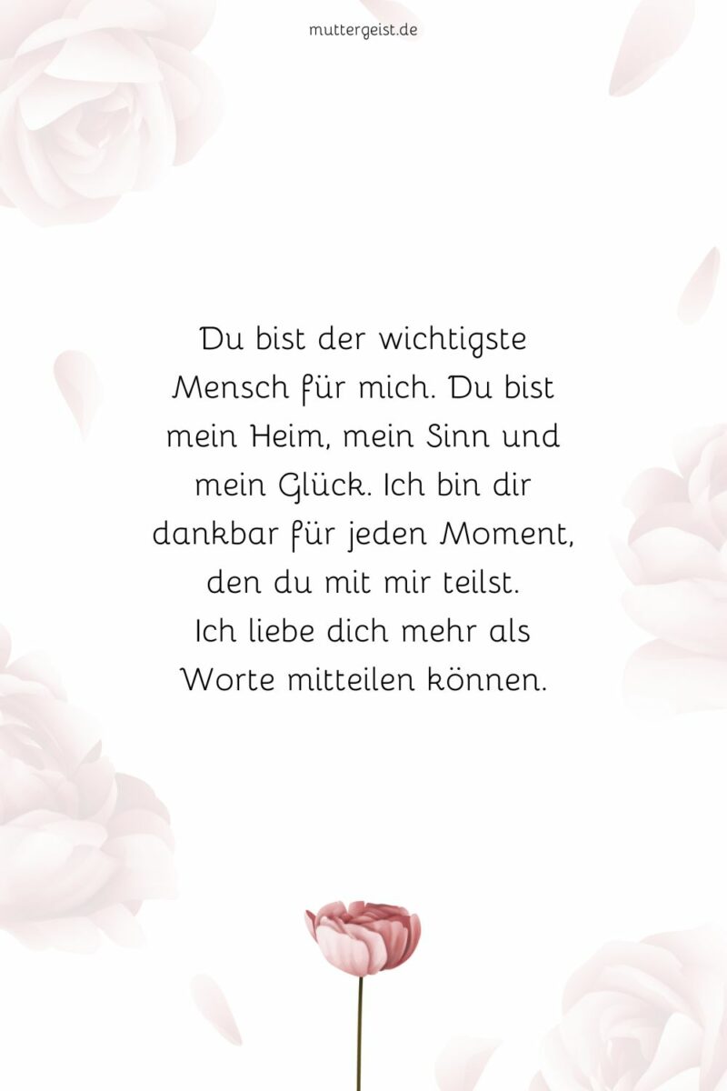 Du Bist Fr Mich Sprche