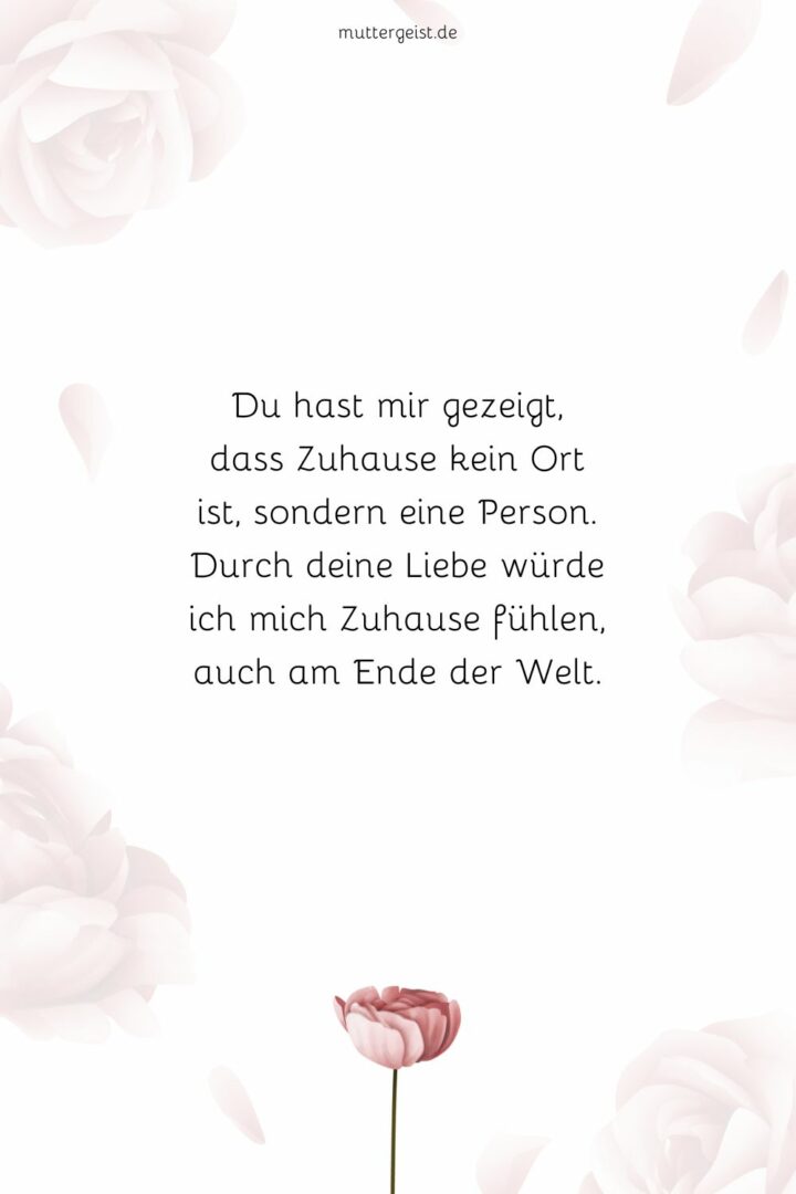 Du Hast Mir Gezeigt Was Liebe Ist Die schönste Liebeserklärung an meine Frau