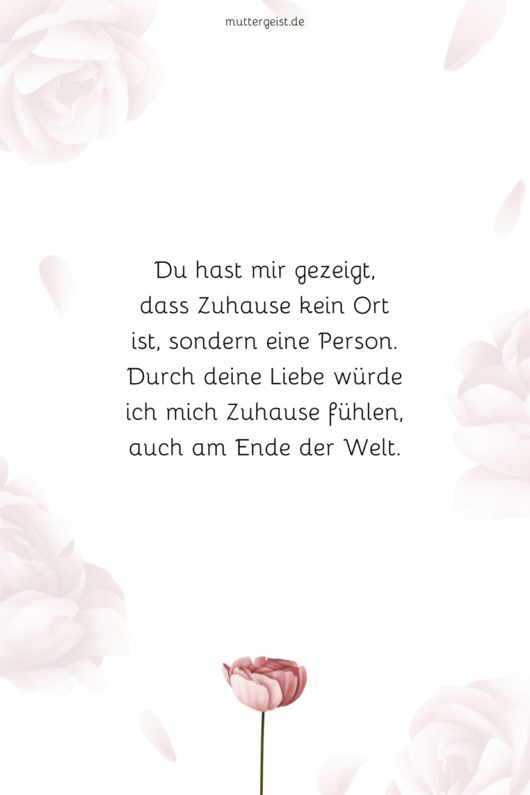Die schönste Liebeserklärung an meine Frau