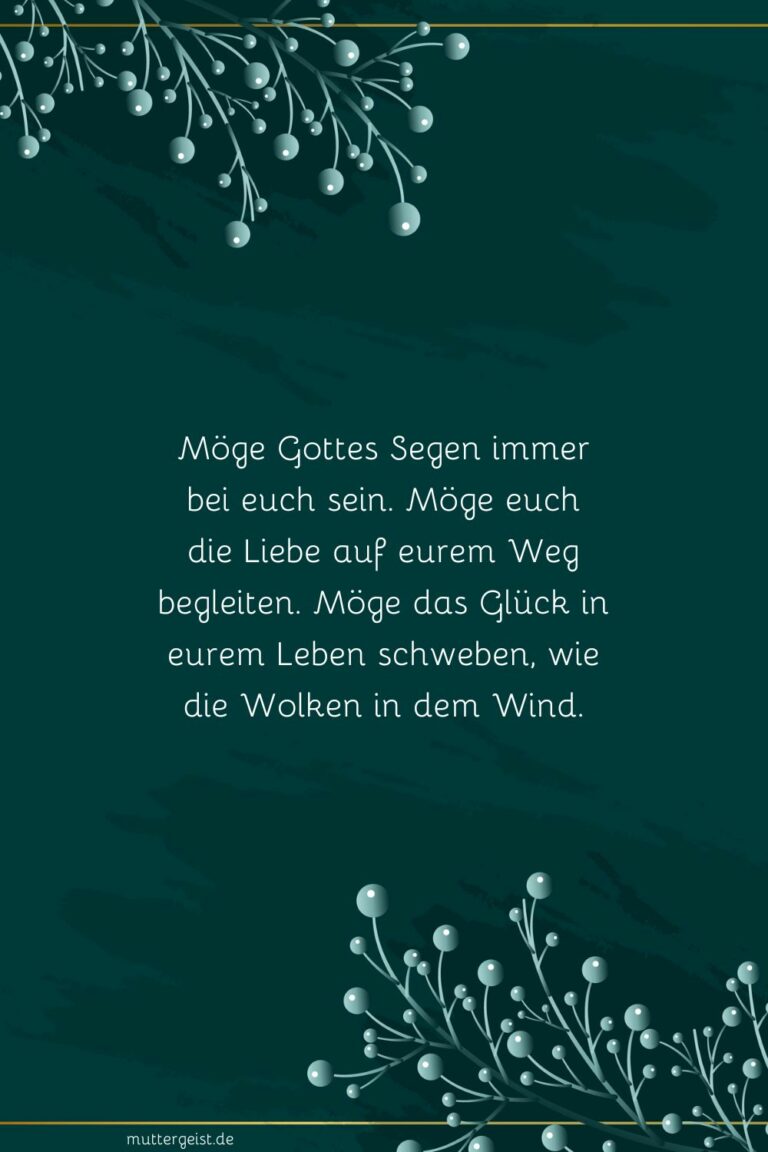 Segen Hochzeit Modern
