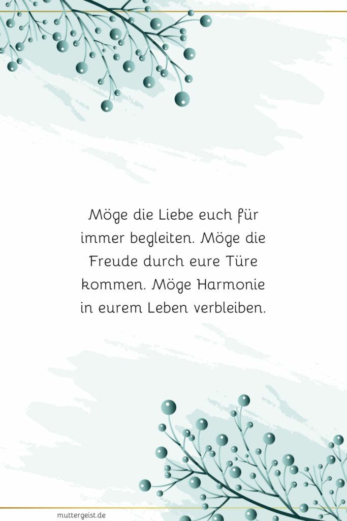 Liebevoller irischer Segenswunsch zur Hochzeit