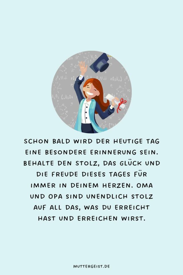 Was Schenken Oma Und Opa Zum Abitur Herzliche Glückwünsche zum Abitur von Oma und Opa