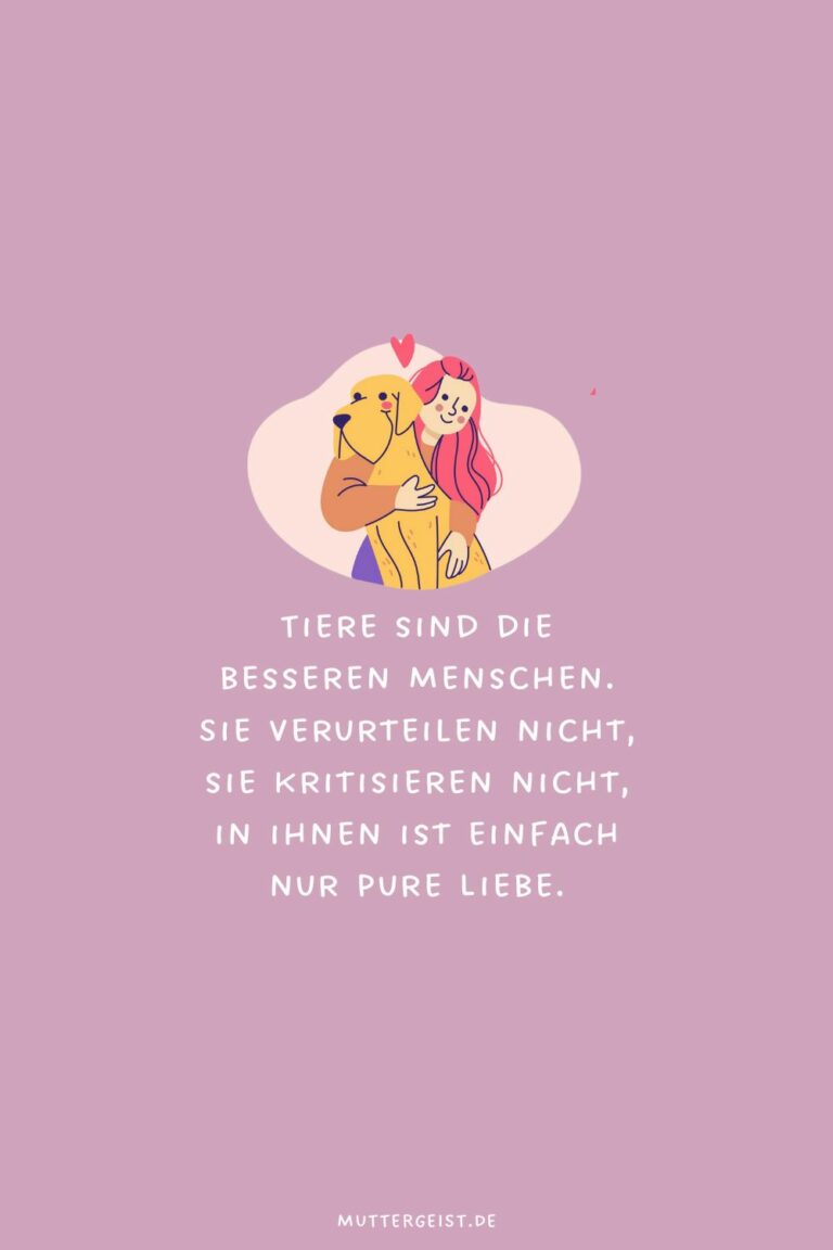 Berührende TierliebeSprüche zum Nachdenken