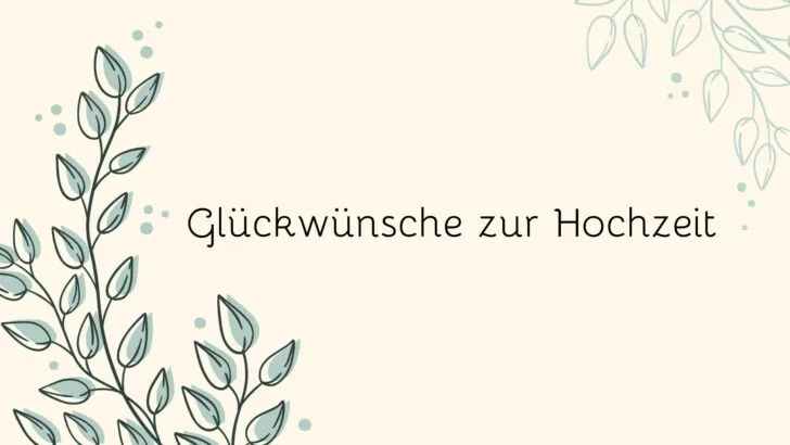 Witzige und originelle Glückwünsche zur Hochzeit