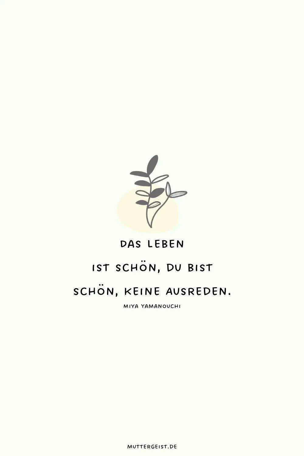 Das Leben ist schön, du bist schön, keine Ausreden