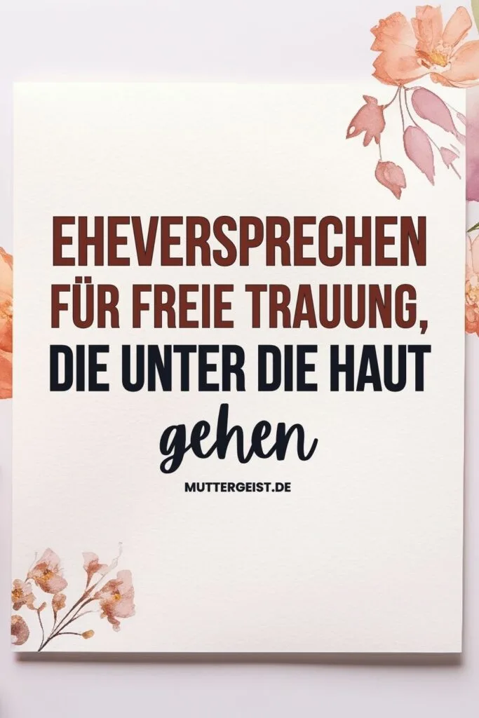 Eheversprechen für freie Trauung, die unter die Haut gehen-Pinterest