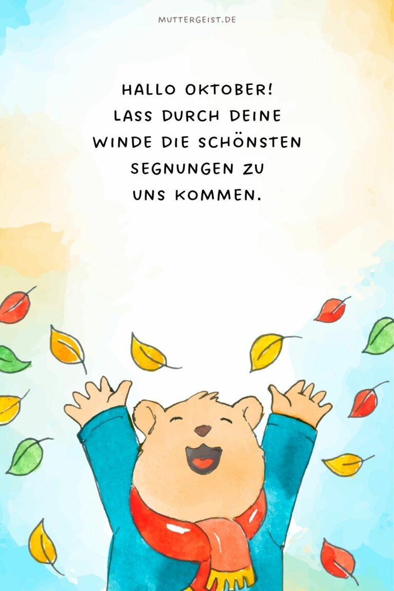 OktoberSprüche für einen herrlichen Herbst
