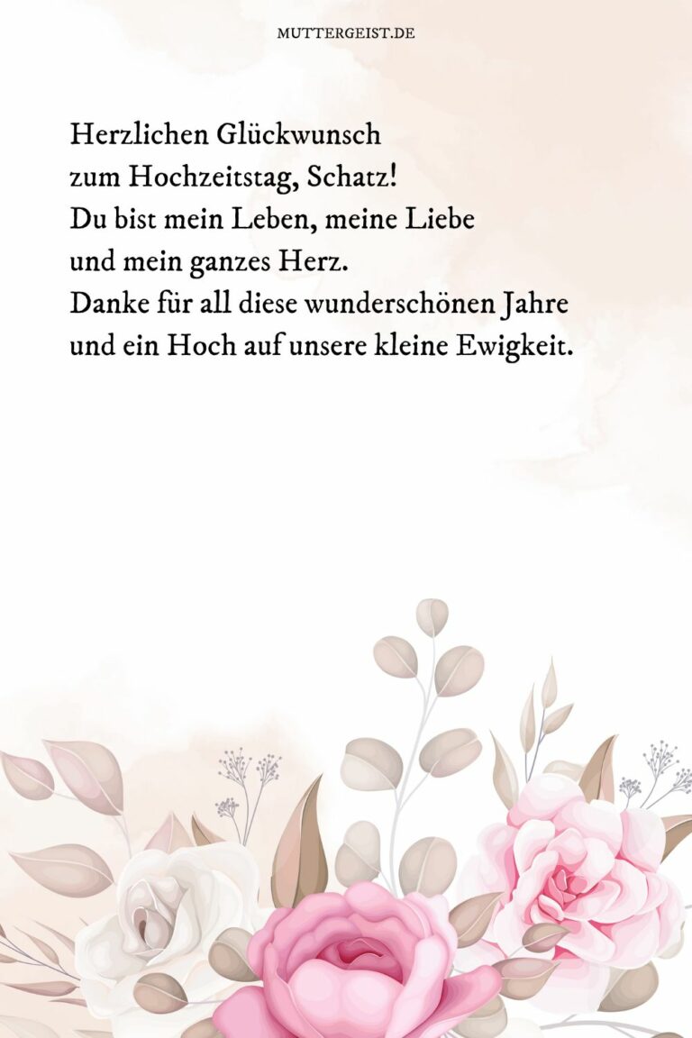Alles Gute Zum Hochzeitstag Mein Schatz Liebevolle & romantische Hochzeitstag-Sprüche für Ehefrau