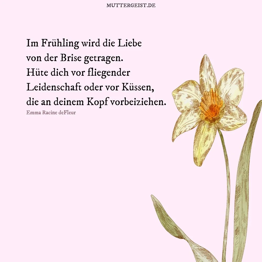 Im Frühling wird die Liebe von der Brise getragen.