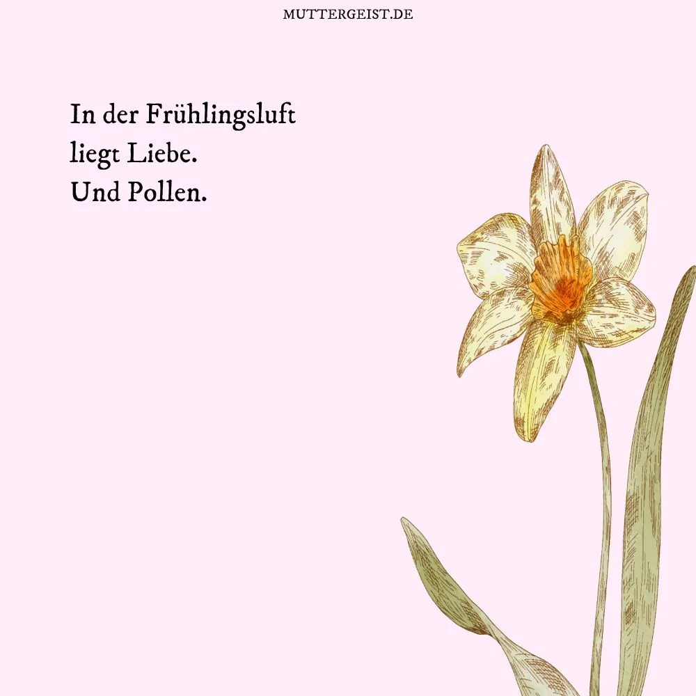 In der Frühlingsluft liegt Liebe. Und Pollen.