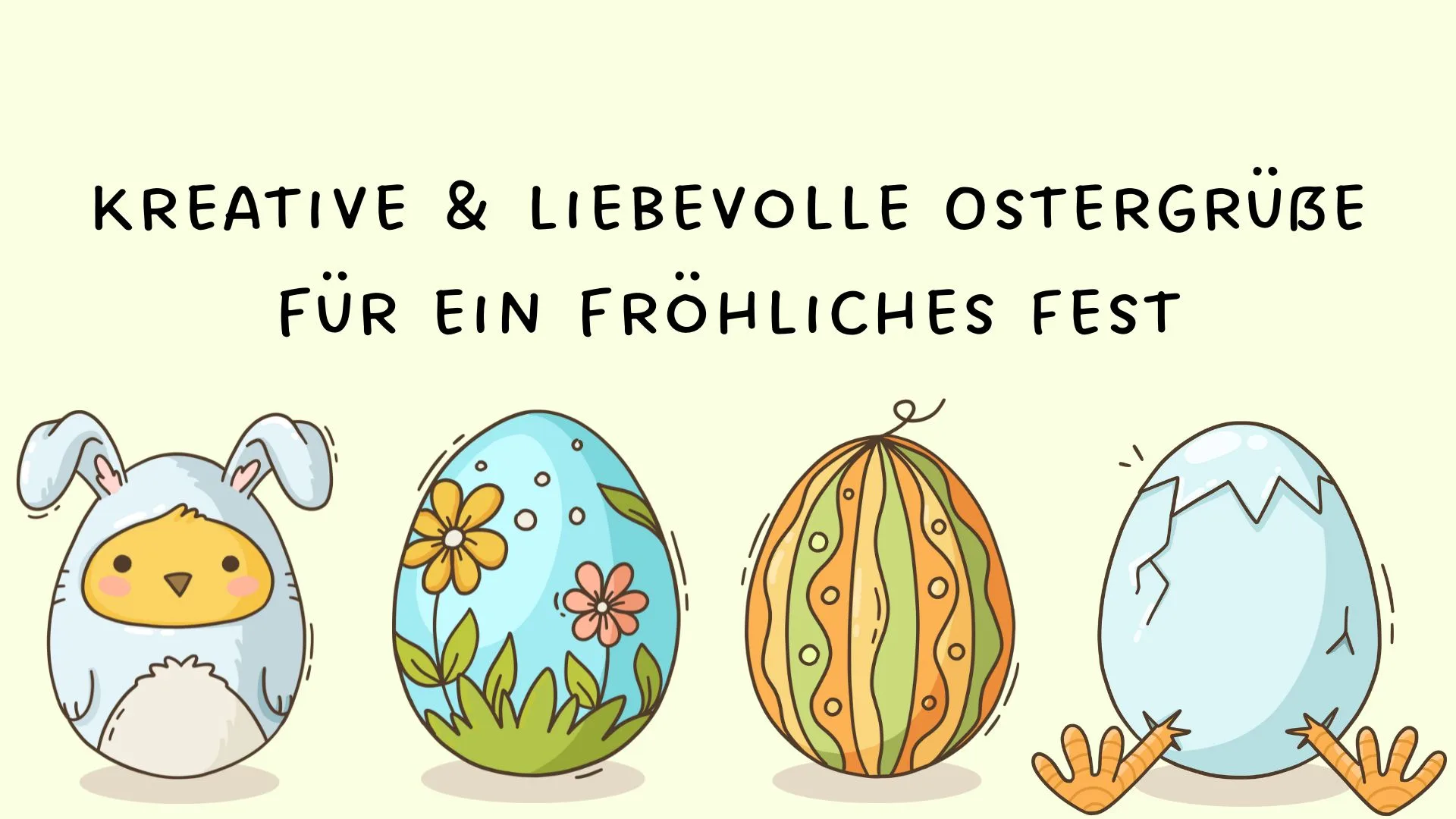 Kreative & liebevolle Ostergrüße für ein fröhliches Fest