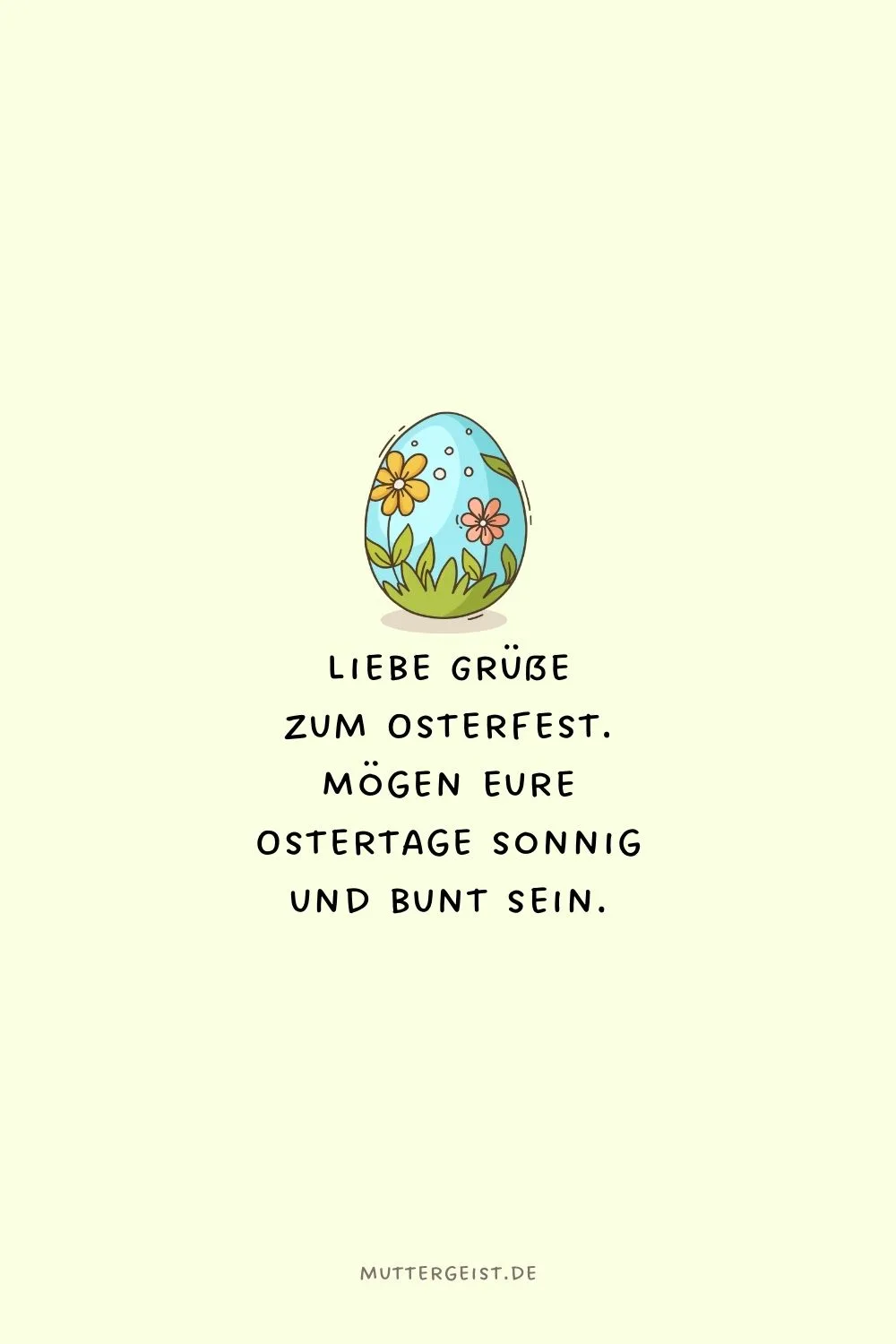 Liebe Grüße zum Osterfest.