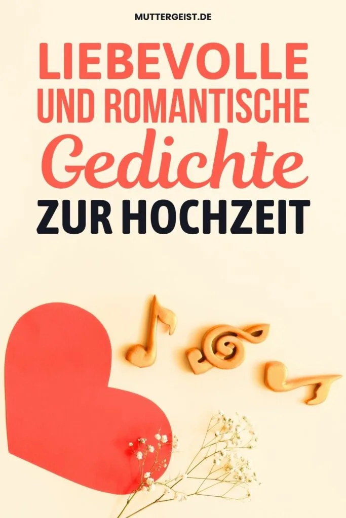 Liebevolle und romantische Gedichte zur Hochzeit - Pinterest