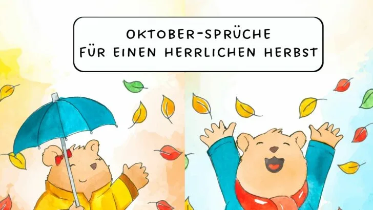 Oktober-Sprüche für einen herrlichen Herbst