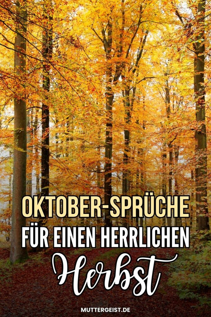 Oktober-Sprüche für einen herrlichen Herbst-Pinterest
