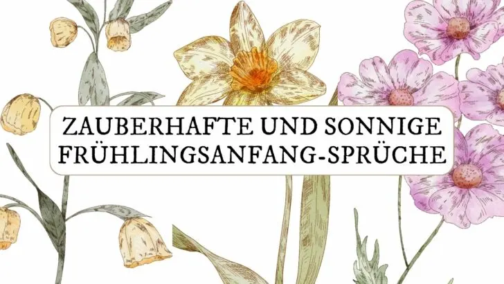 Zauberhafte und sonnige Frühlingsanfang-Sprüche